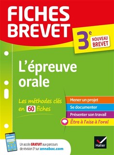 Front cover_L' &eacute;preuve orale, 3e