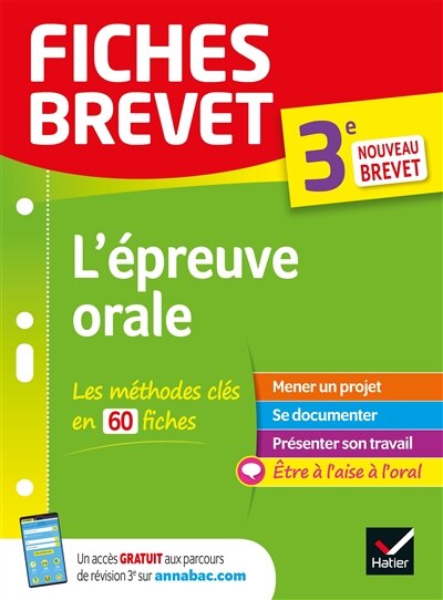 Front cover_L' &eacute;preuve orale, 3e
