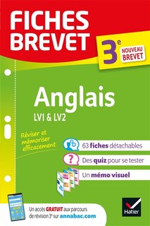 Couverture_Anglais, LV1 & LV2, 3e