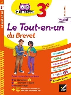 Front cover_Le tout-en-un du brevet, 3e, 14-15 ans