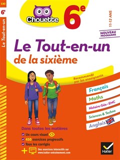 Couverture_Le tout-en-un de la sixième, 11-12 ans