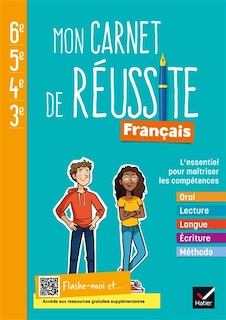 Front cover_Mon carnet de réussite français 6e, 5e, 4e, 3e