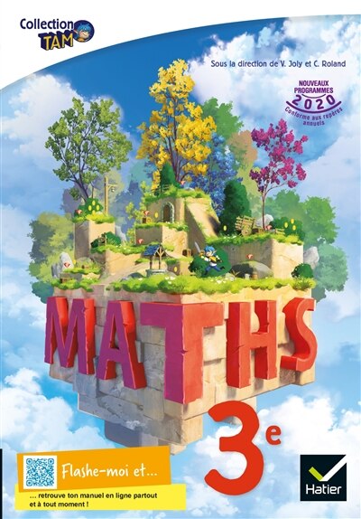Couverture_Maths 3e : nouveaux programmes 2020 conforme aux repères annuels