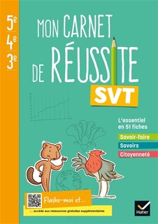 Front cover_Mon carnet de réussite SVT 5e, 4e, 3e