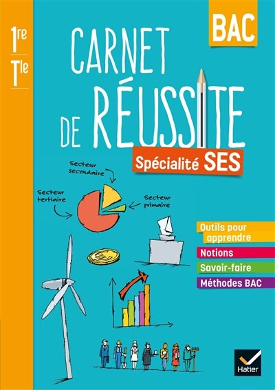 Front cover_Mon carnet de réussite bac spécialité SES 1re, terminale