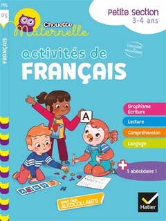 Couverture_Activités de français, petite section, 3-4 ans : conforme au programme