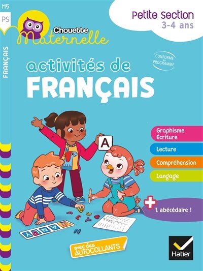 Couverture_Activités de français, petite section, 3-4 ans : conforme au programme