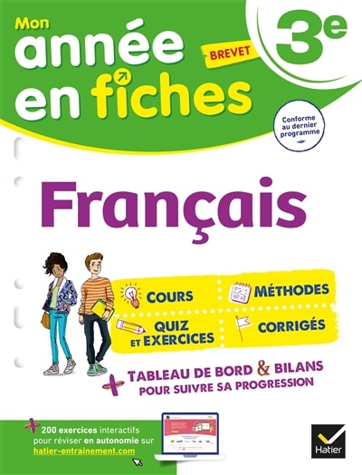 Couverture_Français 3e, brevet : conforme au dernier programme