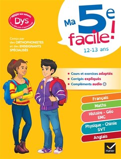 Couverture_Ma 5e facile ! 12-13 ans