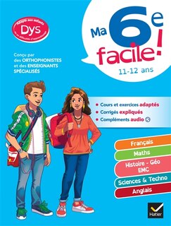 Front cover_Ma 6e facile ! 11-12 ans