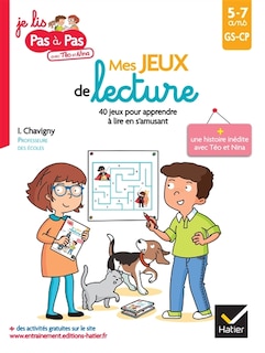 Couverture_Mes jeux de lecture GS-CP, 5-7 ans : 40 jeux pour apprendre à lire en s'amusant