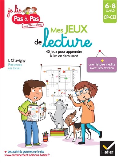 Front cover_Mes jeux de lecture CP-CE1, 6-8 ans