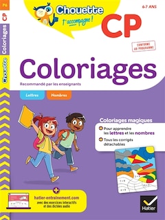 Couverture_Coloriages pour apprendre les lettres et les nombres, CP, 6-7 ans