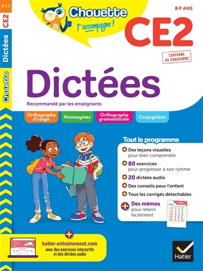 Couverture_Dictées CE2, 8-9 ans