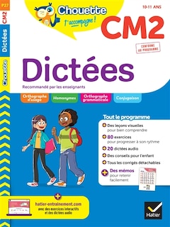 Couverture_Dictées CM2, 10-11 ans