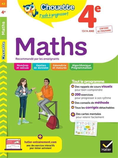Front cover_Maths 4e, 13-14 ans