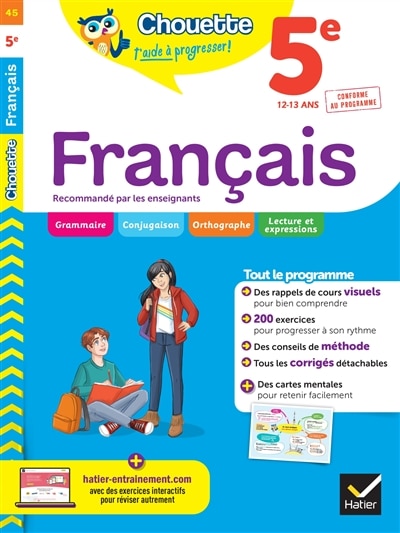 Front cover_Français 5e, 12-13 ans