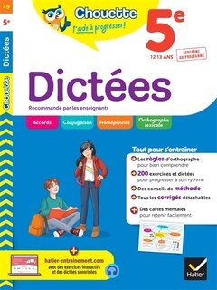 Couverture_Dictées 5e, 12-13 ans