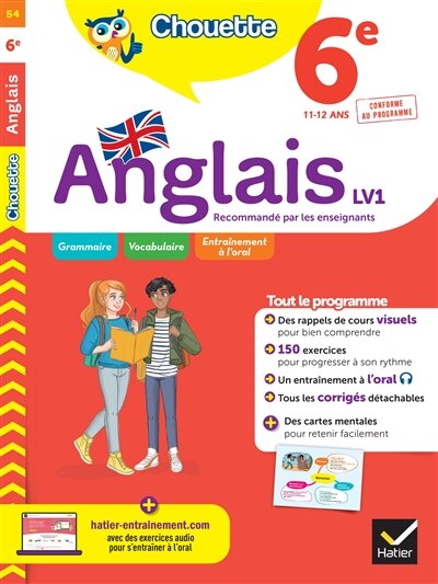 Front cover_Anglais 6e LV1, 11-12 ans : conforme au programme