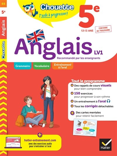 Couverture_Anglais 5e LV1, 12-13 ans : conforme au programme
