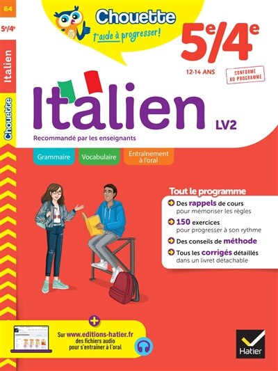 Front cover_Italien 5e, 4e, LV2, 12-14 ans