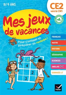 Front cover_Mes jeux de vacances CE2 vers le CM1, 8-9 ans