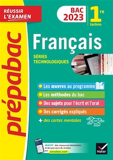 Couverture_Fran&ccedil;ais 1re technologique, s&eacute;ries technologiques