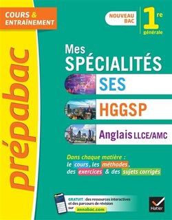 Front cover_Mes spécialités SES, HGGSP, anglais LLCE-AMC 1re générale