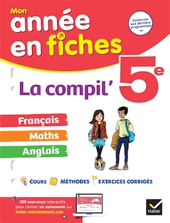 Couverture_La compil' 5e : français, maths, anglais : conforme aux derniers programmes