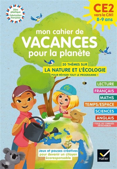 Couverture_Mon cahier de vacances pour la plan&egrave;te