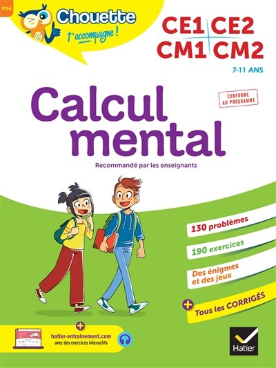 Front cover_Calcul mental : CE1, CE2, CM1, CM2, 7-11 ans : conforme au programme
