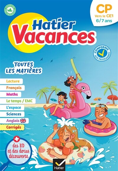 Front cover_Hatier vacances, CP vers le CE1, 6-7 ans