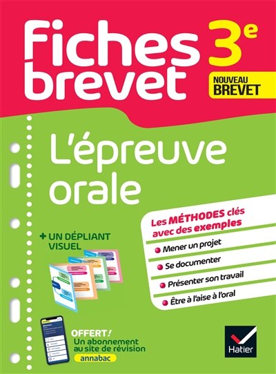 Front cover_L' &eacute;preuve orale, 3e