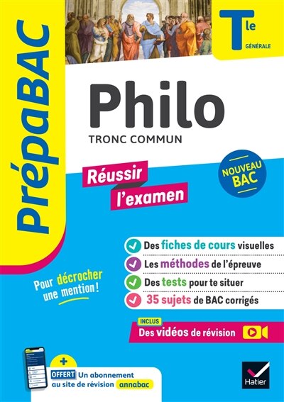 Front cover_Philo tronc commun, terminale générale