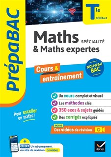 Couverture_Maths spécialité & maths expertes, terminale générale : nouveau bac