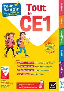 Couverture_Tout le CE1 : tout savoir pour comprendre et progresser !