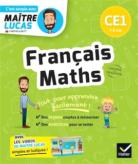 Front cover_Français, maths CE1, 7-8 ans : tout pour apprendre facilement ! : conforme au programme