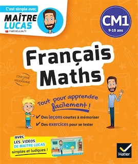 Couverture_Français, maths CM1, 9-10 ans : tout pour apprendre facilement ! : conforme au programme