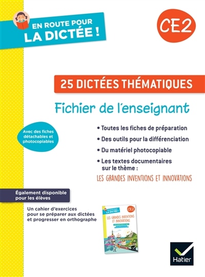 Front cover_25 dictées thématiques, CE2