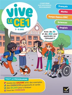 Couverture_Vive le CE1 : 7-8 ans, conforme aux programmes