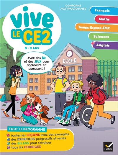 Couverture_Vive le CE2 : 8-9 ans, conforme aux programmes