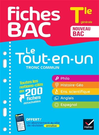 Front cover_Le tout-en-un tronc commun, terminale générale : nouveau bac
