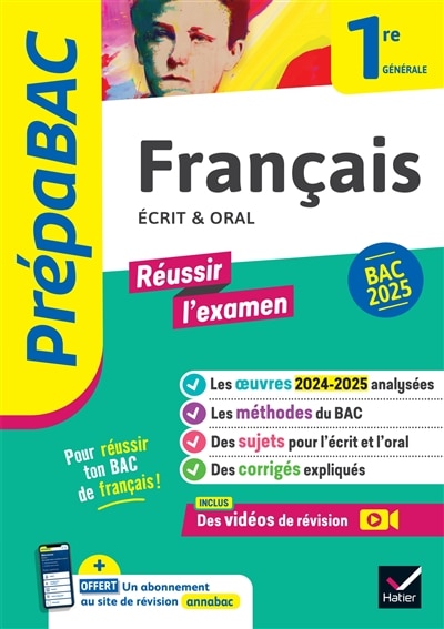 Front cover_Français écrit & oral 1re générale : bac 2025