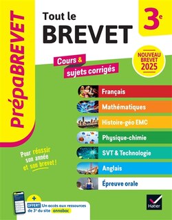 Front cover_Tout le brevet 3e : cours & sujets corrigés : nouveau brevet 2025