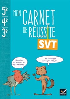 Front cover_Mon carnet de réussite SVT 5e, 4e, 3e