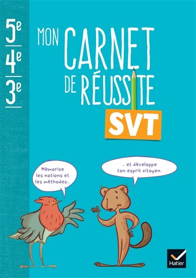 Front cover_Mon carnet de réussite SVT 5e, 4e, 3e
