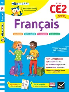 Front cover_Français CE2, 8-9 ans : leçons et exercices corrigés : cahier de soutien, nouveau programme