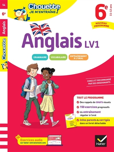 Couverture_Anglais LV1 6e, 11-12 ans