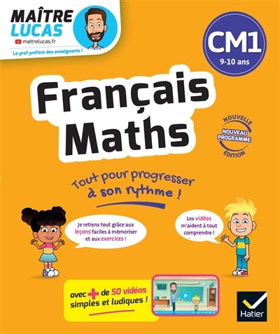 Couverture_Fran&ccedil;ais, maths CM1, 9-10 ans