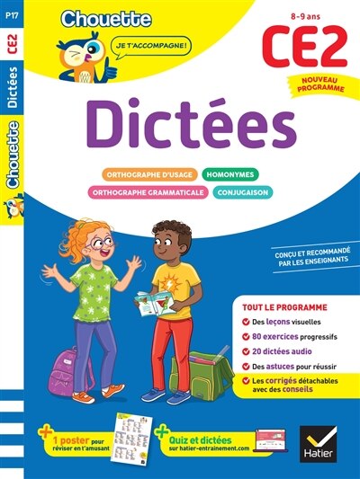 Front cover_Dictées CE2, 8-9 ans